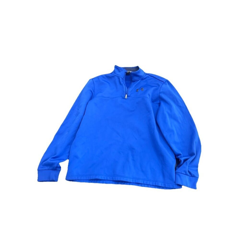 Under Armour Men's Armour Fleece 1/2 Zip Blue Medium Outdoor Hiking Activewear